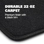 Floor Mats for Honda Accord 2013 2014 2015 2016 2017 Sedan 9 - Tailored 3D Fit - Front & Rear Set of 4 - Rubber Anti-Slip Back - All Weather Car Liner Floormats
