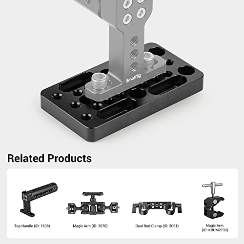 Image of SMALLRIG Switching Plate Camera Easy Plate for Railblocks, Dovetails and Short Rods - Longer Version - 1598