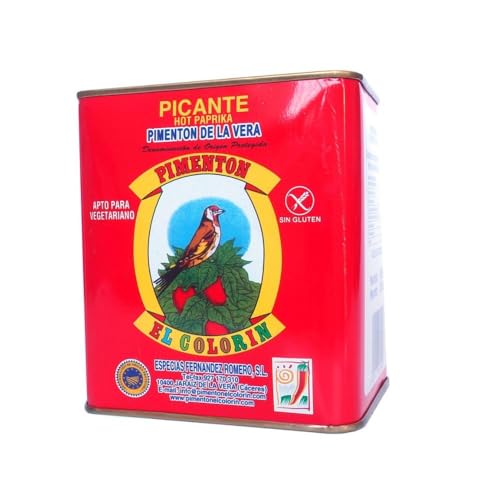 Lata de pimentón picante de la vera 500 gr El Colorín
