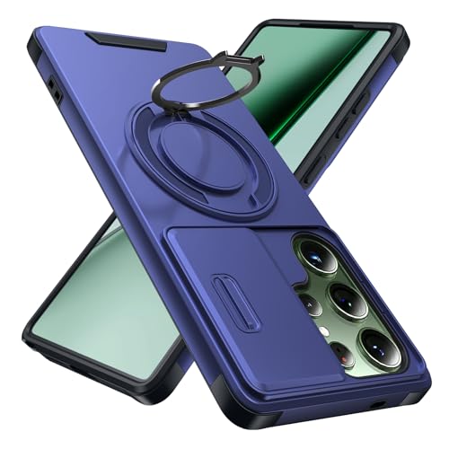 Mnunjiajia �Ή� Galaxy S26 Ultra �p�� �P�[�X �����O�t�� �X���C�h���J�����J�o�[ �B���X�^���h �ϏՌ� �X�^���h�@�\ �c�����Ή� �ԍڃz���_�[ PC TPU�o���p�[ �h�o �l�C �����h�~ ����~�� �w��h�~ �M�����N�V�[ S2