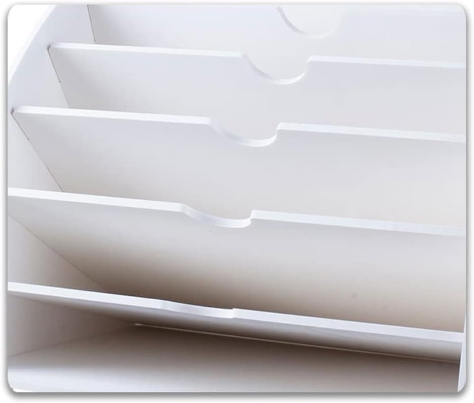 ファイルラック 扇形 木製 デスクオーガナイザー ホルダー デスクオーガナイザー DIY ドキュメント ファイル キャビネット 雑誌