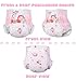 Landofgenie Adult Diapers Large Overnight Printed Diaper with Tabs 10 Pieces - Strawberry Cow (Large 36