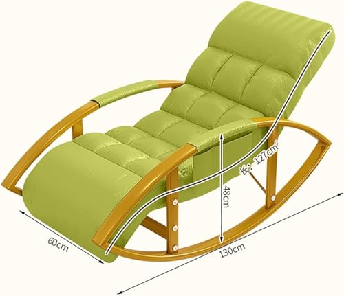 Chaise à bascule surdimensionnée pliable avec dossier réglable - 2