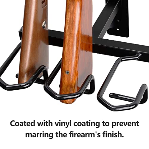 Adoreal Gun Rack, Gun Rack Wall Mount For Rifles And Shotguns, Rifle Rack - Heavy Duty Steel, 3-Slot #TOP2