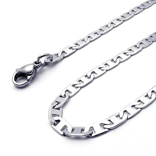 Collier chaîne homme acier inoxydable argenté - Cadeau masculin intemporel