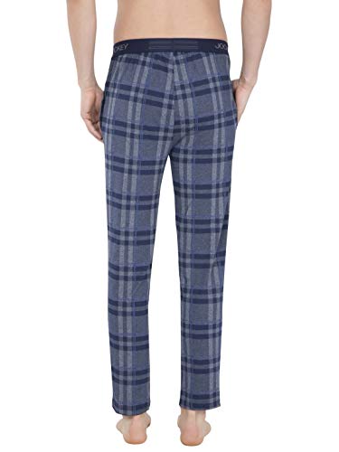 Image of Jockey Men's Relaxed Fit Sweatpants (IM03 Mid Blue Melange Print10 Medium)