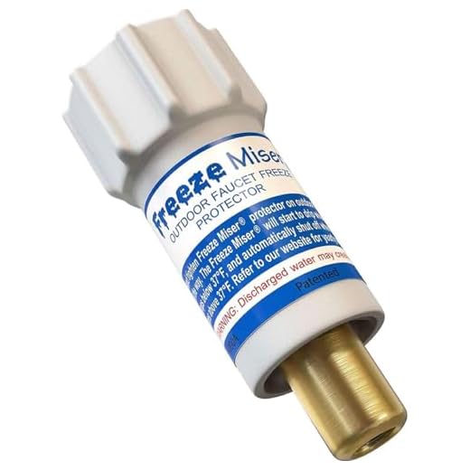 Freeze Miser - Outdoor Faucet Freeze Protection | Durable Replacement for Faucet Covers for Winter - Freeze Proof Outdoor Faucet Protector - Low Maintenance & Easy to Install - Saves Water