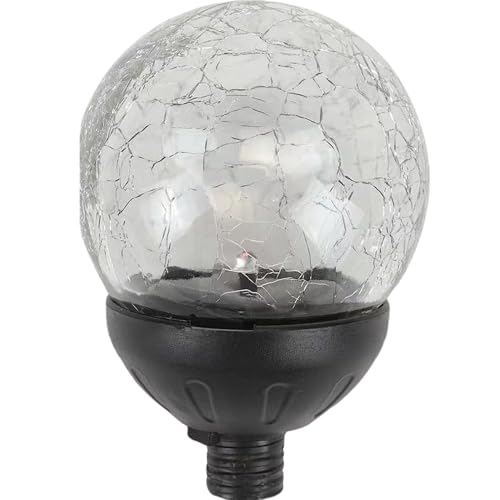 Piezas de repuesto de luz solar para molinillos de viento con bombilla de vidrio de 7 colores