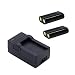 Produktbild 2X Ersatz Akku CR-V3 + Ladegerät für Olympus C3000 C3040 C-3000 C-3030 C-3030Z C-3040 C-3040Z C-4000