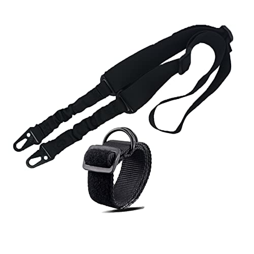 REDAPRIC Outdoor Zwei-Punkt-Gewehr Seil, hohe Qualität Nylon Gewehr Riemen, Länge einstellbar traditionellen Gewehr Riemen mit einem Sling Adapter Cover