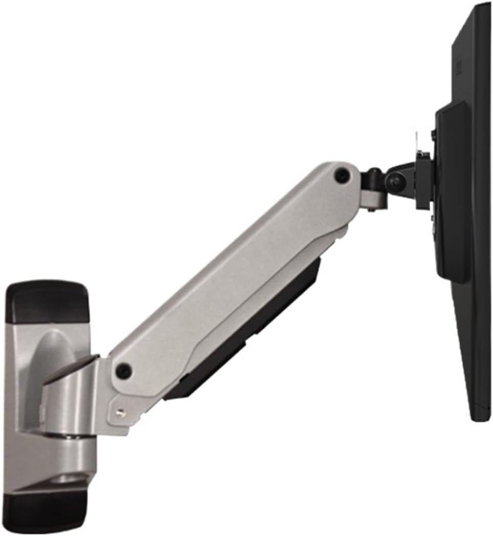 Wall-Mounted Monitor Bracket Industrial Equipment Cabinet Computer Screen Bracket 8KG TV Bracket GA12W(GA11W-silver)