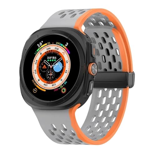 Bracelet Galaxy Watch Ultra 47mm EZZON silicone magnétique sport sans espace