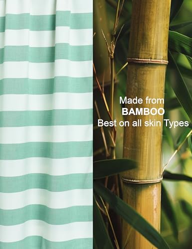 Image of 100% Bamboo Extra Large Bath Towel for Women & Men | Highly Absorbent, Spa-Soft & Lightweight, Towel for Daily Use, Beach, Gym, Pool, Travel and Yoga | 33 x 63 Inches (Mint Breeze)