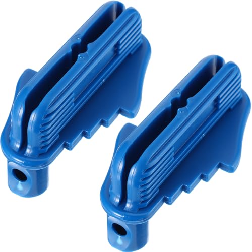 Weewooday 2 Pcs Center Finder Tool Woodworking Marking Gauge Multifunction Magnetic Scriber Offset Marking Tool Pencil Holder Fits Standard Wooden Pencils (Blue)