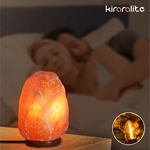 Kiraralite 2 Pack Accessory Cord With 2 C7 2700K E12 Led Bulbs Ul Listed White Cord With On/Off Switch Plugs Candelabra Base Christmas Village Light 0.6 Watt Equivalent 7W Incandescent Bulb #TOP5