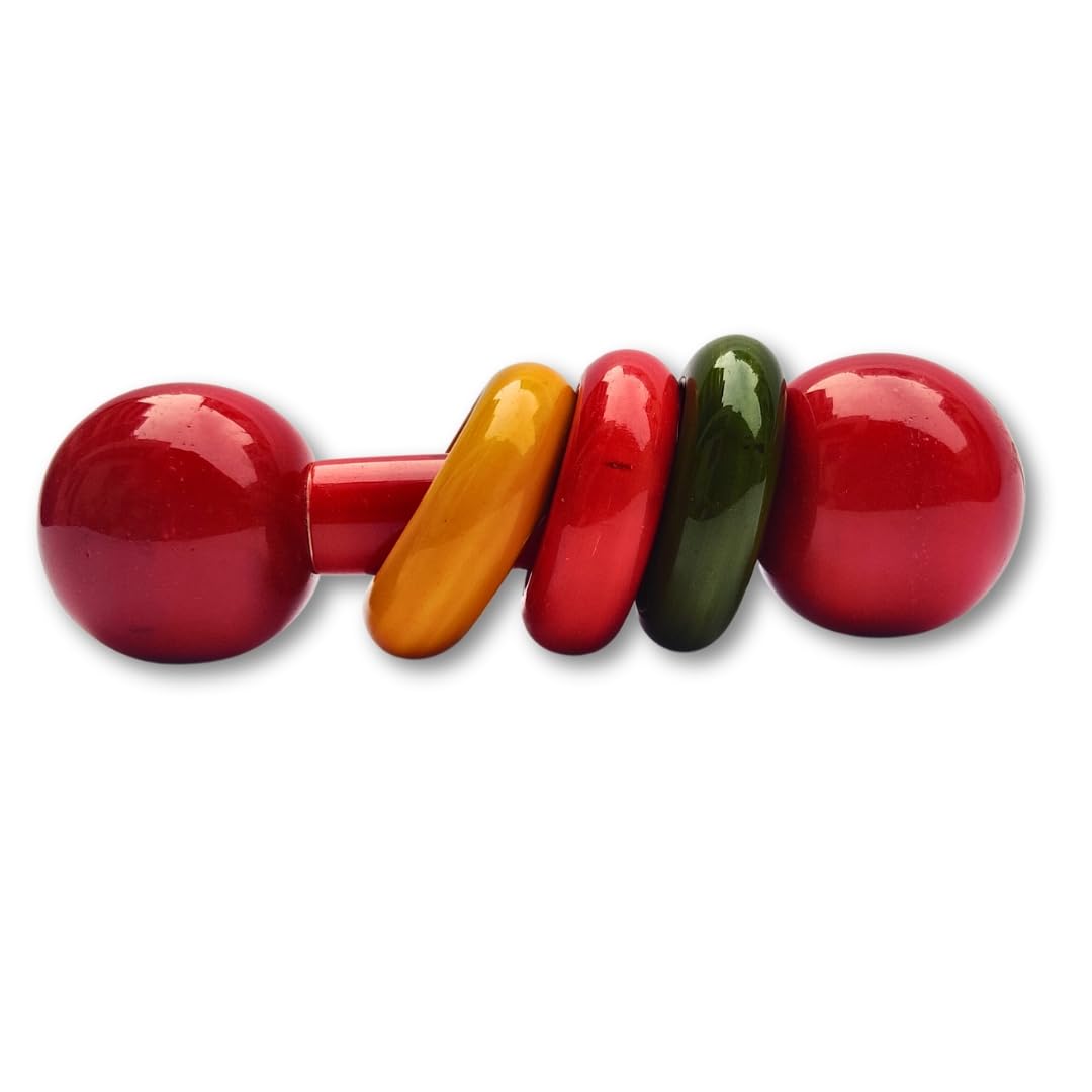 EcoElf Wooden Dumble Abacus Rattle Non Toxic BPA Free for New Born Babies and Infants | New Born Toy 0 to 6 Months Babies | Baby Rattle for Newborn Ages 1 2 3 4 5 6 Month Old (Red) (B0CWV7W822) Amazon Price History, Amazon Price Tracker