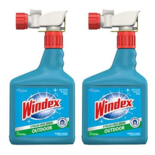 Windex Outdoor Sprayer, Blue Bottle, 32 fl oz (Pack of 2)