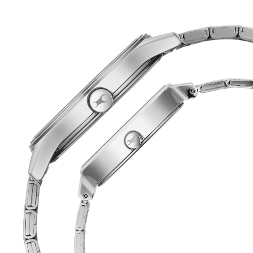 Image of Fastrack Mixmatch 4.0 Silver Dial Pair Watch