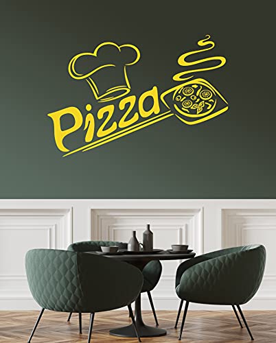 Vinyl Wall Decal Pizza Italian Restaurant Pizzeria Italy Food Kitchen Interior Stickers Mural Large Decor (Ig5681) #TOP3
