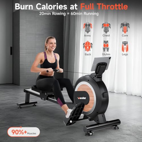 Image of Wenoker Magnetic Rowing Machine for Home,Quiet & Smooth,Full Body Workout