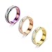 3 Stück Titan Anti-Angst Spinner Ringe für Frauen Männer Anti Stress Ring Damen Stress Ringe Roller Ringe zum Stressabbauen Edle Verlobungsringe, Freundschaftsringe