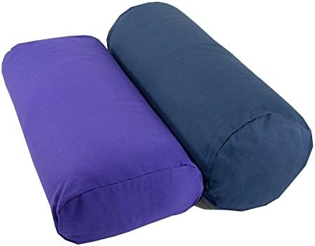 Deluxe Rectangular or Cylindrical Yoga Bolster with Removable Cover