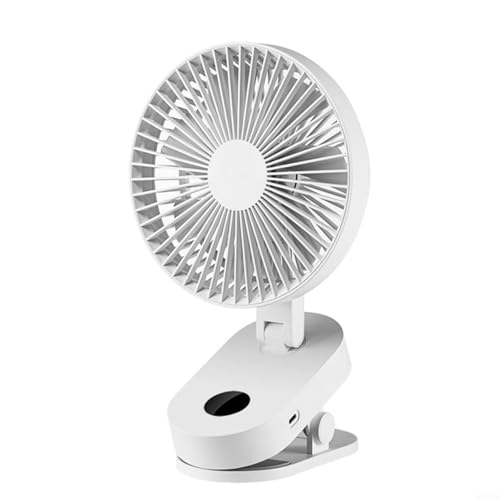 Soporte de pared compacto inteligente para ventilador eléctrico, clip o escritorio con funcionamiento silencioso para dormitorios y oficinas