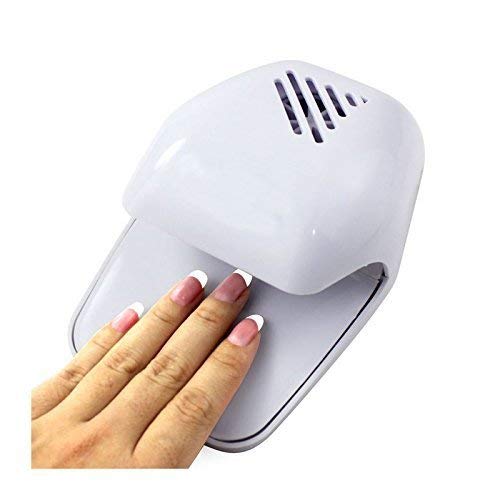 FosCadit Portable Nail Art Air Dryer Machine Portable Battery Operated Nail Dryer with Fan for Nail Polish, Nail Art, Stamping Kit (Multicolor)