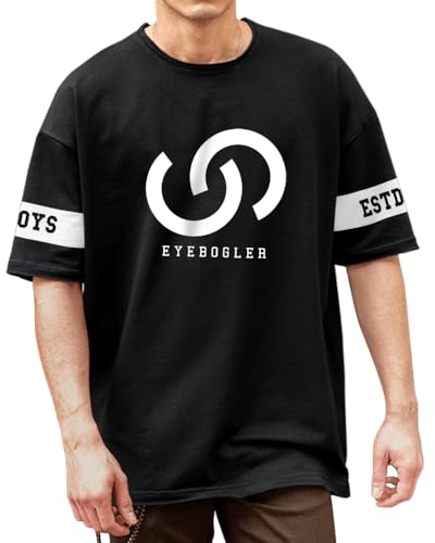 Image of Noble Monk Men's Round Neck Half Sleeve Oversized Printed Tshirt