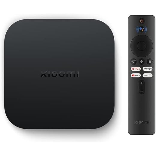 Mi TV Box S 2nd Gen - Lettore 4K Ultra HD Streaming - Bluetooth, HDR, Wi-Fi, Assistente Google con Chromecast, compatibile con Android, controllo di ricerca vocale, 8 GB