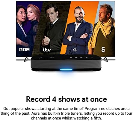 HUMAX Aura Android TV 4K Freeview Play Recorder with Google Assistant and Chromecast - 2TB