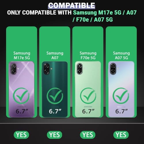 Image of AIBEX Compatible for Samsung A07 5G / Samsung F70E 5G / Samsung M17E 5G Flip Cover Leather Finish | Inside TPU with Card Pockets | Wallet Stand | Complete Protection Flip Case Black