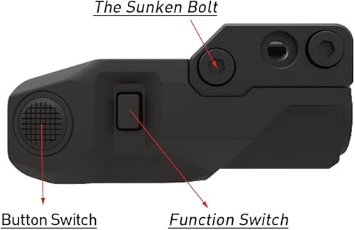 Miniatura 8 de Laspur Sub Compact Tactical Rail Mount Low Profile Laser Sight for Pistol Handgun Rifle, Build-in USB Magnetic Touch Rechargeable Battery Accessory
