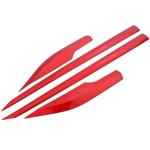 トヨタ・C-HR 2016年~2023年 サイド ドア アンダー ボタン モール ガーニッシュ 三色 外装 (赤)