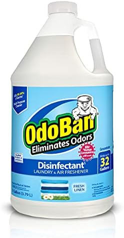 OdoBan Disinfectant Concentrate and Odor Eliminator, 1 Gallon, Fresh Linen Scent