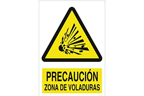 Plimpo Señal Poliestireno 420X297Mm. Precaución Zona De Voladuras En Oferta Cofan A44Pl420297 Señal Poliestireno, 420 X 297 Mm