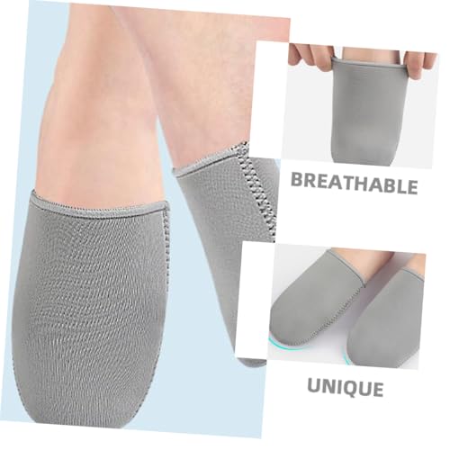 1 par de calentadores de dedos aislados de neopreno para ciclismo y deportes al aire libre, diseño de medio dedo para pie y calor para correr y estilos de vida activos miniatura 2