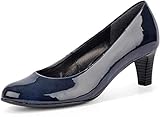 Pflegeleicht Gabor 95.300-76 Damen Klassische Pumps Lederimitat gepolsterte Lederinnensohle, Groesse 42, dunkelblau