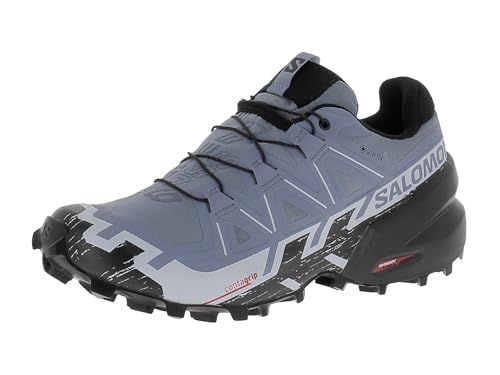 Salomon Damen Speedcross 6 GTX Running Shoes, Flint Stone/Black/Heather, 38 EU