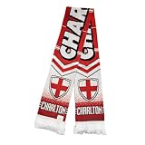 Charlton Athletic FC Scarf, Double Sided Knit Soccer Fan Scarf