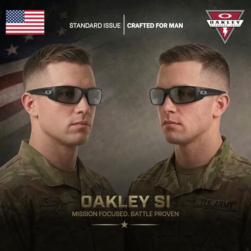 Image of Oakley Standard Issue SI FUEL CELL USA FLAG Collection Military Grade Sunglasses With Official Eyewear Kit