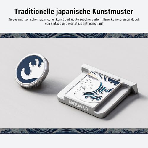 NEEWER X100V X100VI Hot Shoe Blitzschuh Abdeckung und Auslöserkappen Set, Cold Shoe Abdeckung mit Auslöser, Fotografie Zubehör kompatibel mit Fujifilm X100V X100VI, Silber, CA110