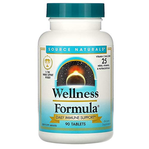 Source Naturals Wellness Formula Bio-Aligned Vitamins & Herbal Defense - Immune System Support Supplement & Immunity Booster - 90 Tablets