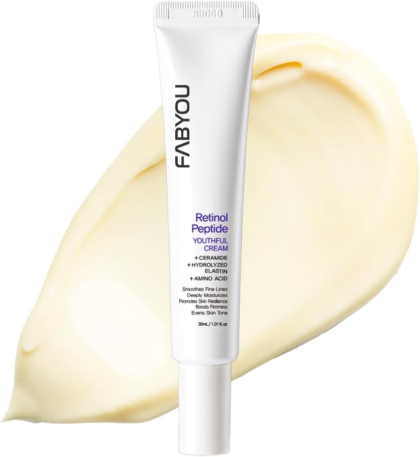 Retinol Peptide Cream 30ml โ Korean Skincare for Firming & Lifting with Retinol, Peptides, Ceramide & Panthenol to Support Anti-Aging and Wrinkle Reduction