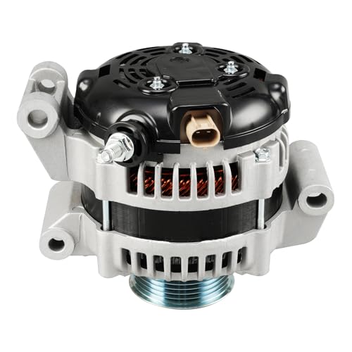 Image of KAX Alternator New 13868N for 2001-2006 Sebring 2.4 /2.7L DOHC; Stratus 2.4 /2.7L DOHC Compatible with 13868N 12V 120Amp CW 6-Groove Pulley