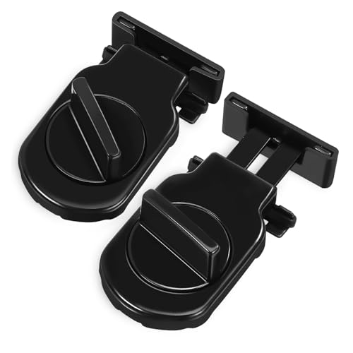 CLISPEED 2pcs Adjustable Sliding Window Locks Aluminum Alloy Security Window Stoppers Auxiliary Locks for Sliding Doors Easy to Install for Home and Office