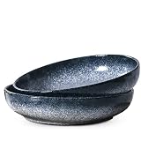 Ceramic Large Salad Bowls 10 Inch, Big Serving Bowls, Porcelain Round Platters, Gift for Housewarmin