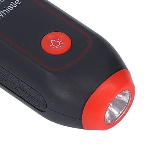 Silbato electrónico rojo con luz y niveles de volumen miniatura 7