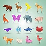 JAOMON 150 Stück faltbares Origami-Papier Set, 17 * 17 cm großes quadratisches Origami-Kunstprojekt, Origami-Papiere, handgeschöpftes Papier Falten DIY Crafts Origami-Anfänger für Kinder doppelseitig