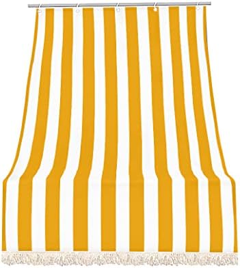 Tenda Da Sole Balcone 150x290cm Righe Blu - Con Anelli - Foto 8